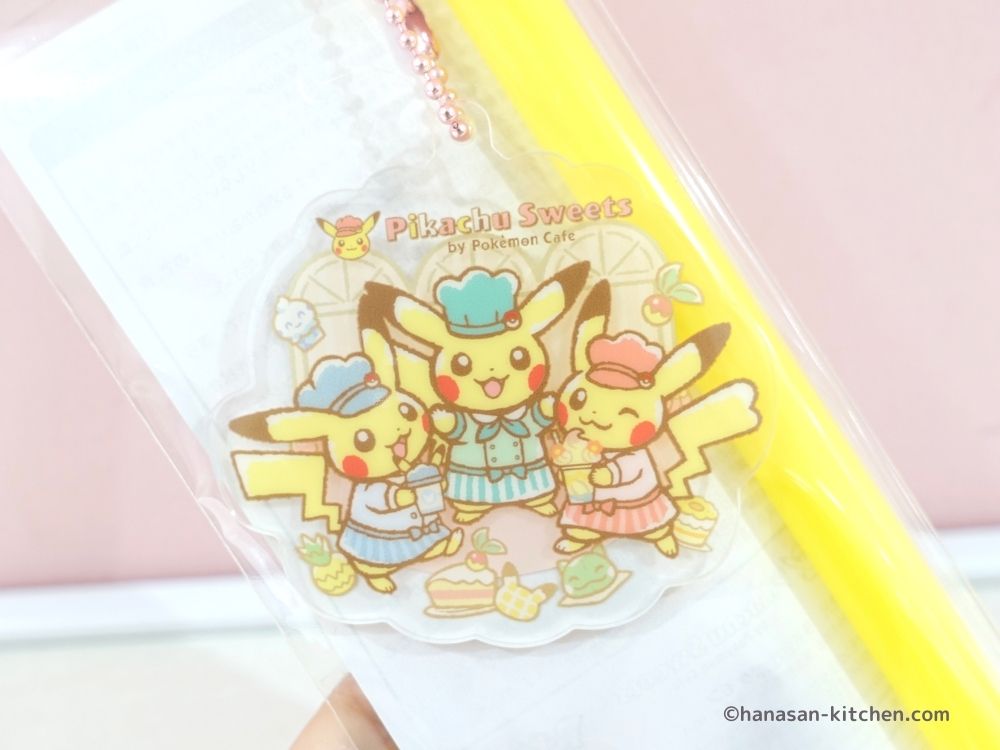 ストローチャームPikachu Sweets by Pokémon Cafe