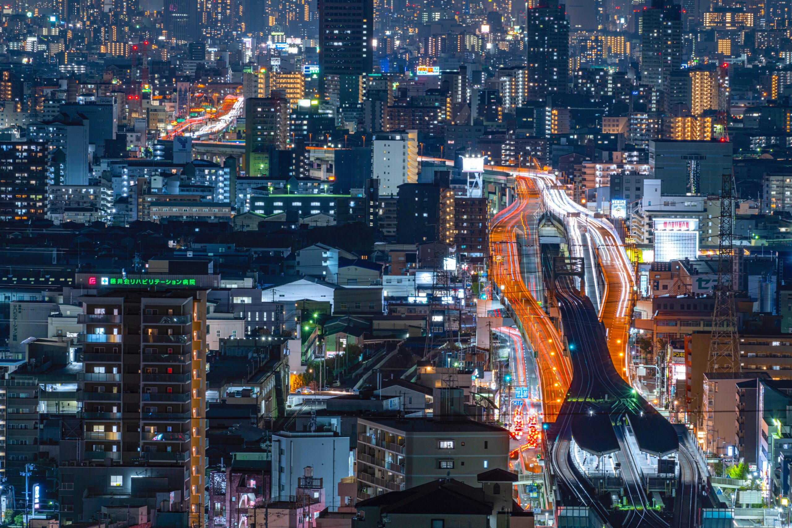 石切からの夜景