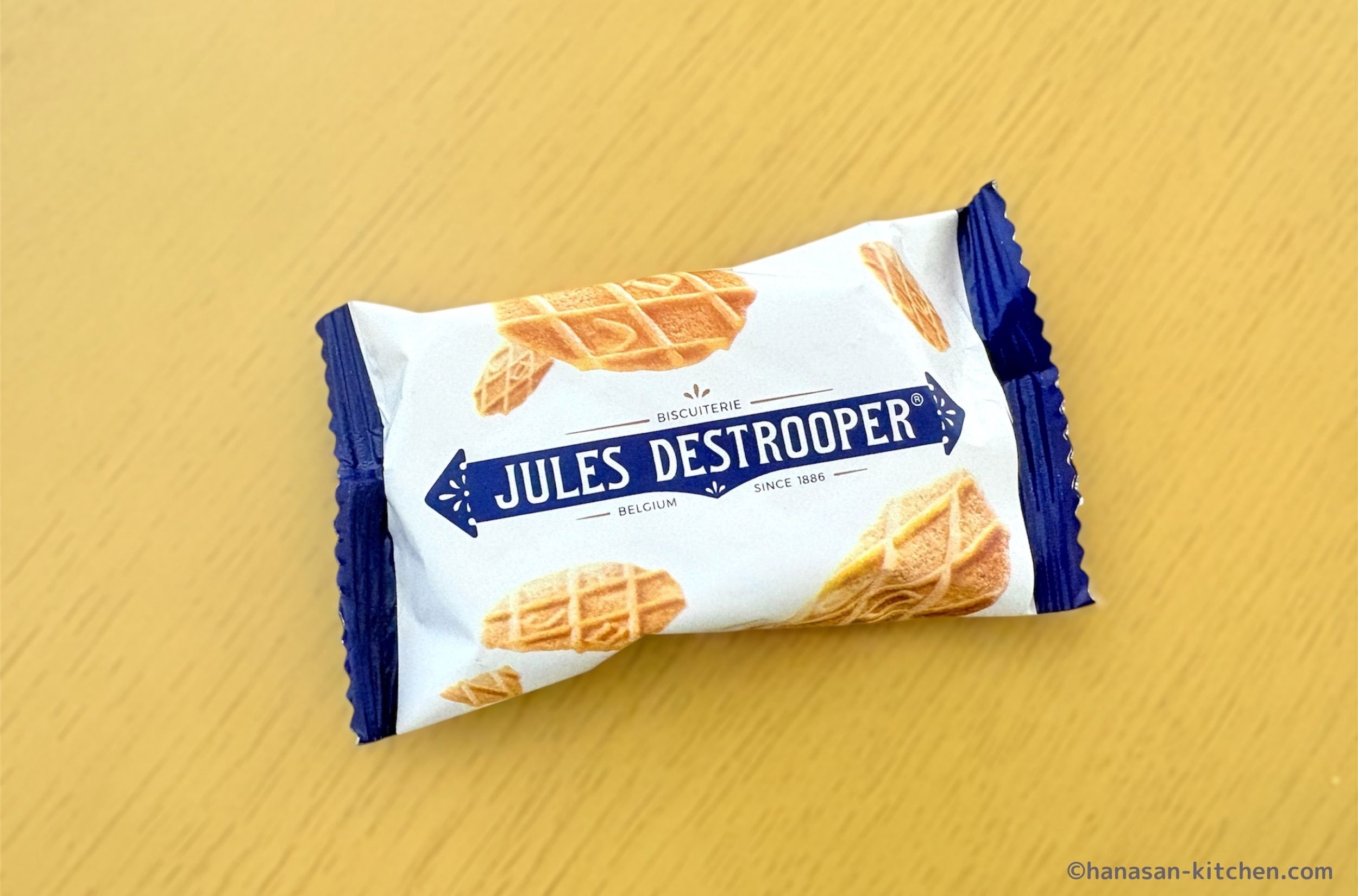 Jules Destrooperのバタークリスプのパッケージ