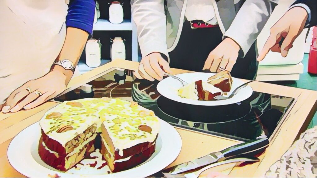 パッションフルーツのハミングバードケーキ