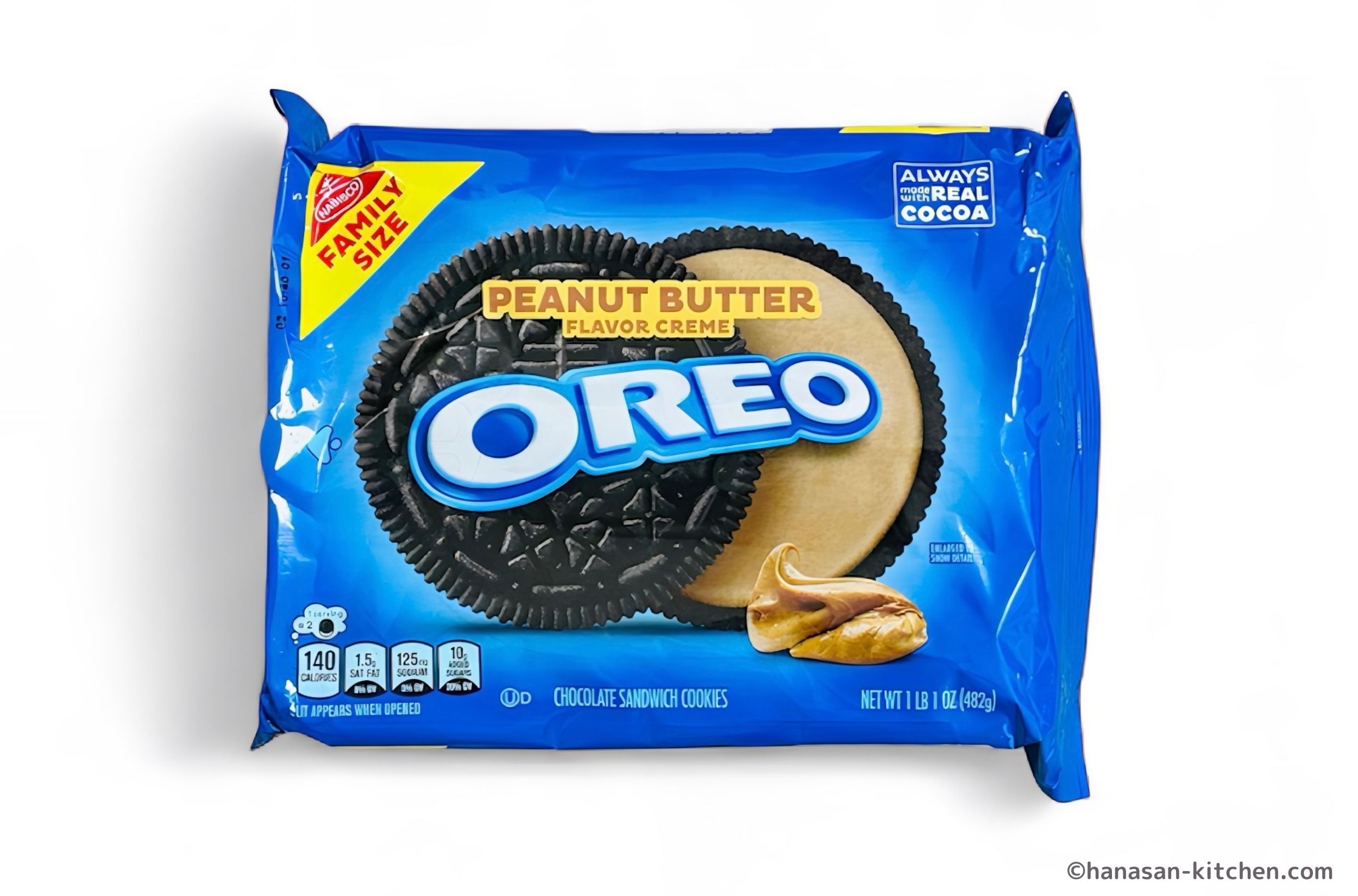 オレオピーナッツバターのパッケージ(表)