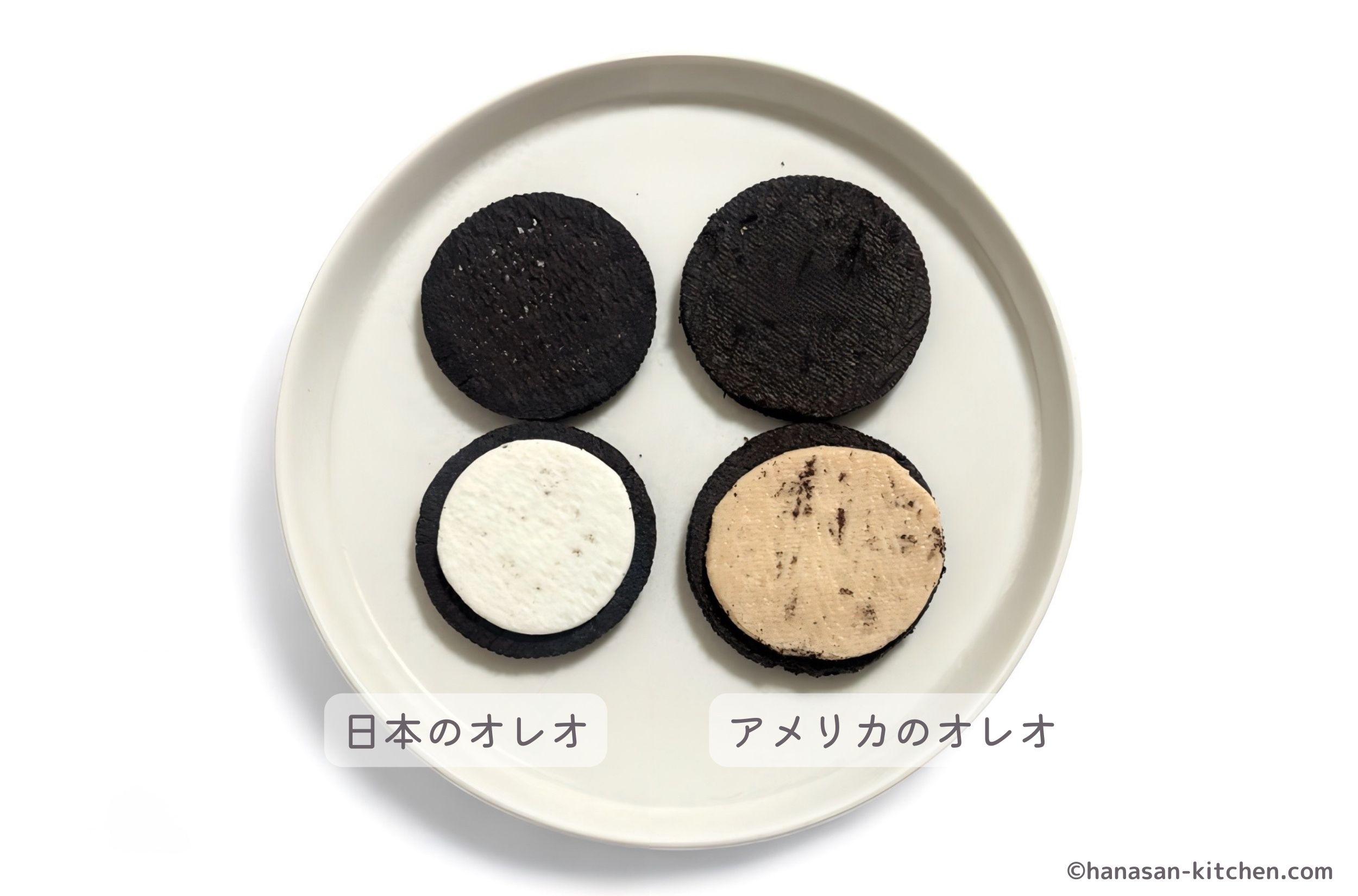 日本とアメリカのオレオの比較