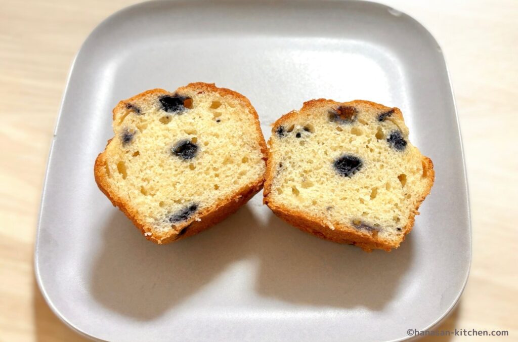 ブルーベリーマフィンの断面