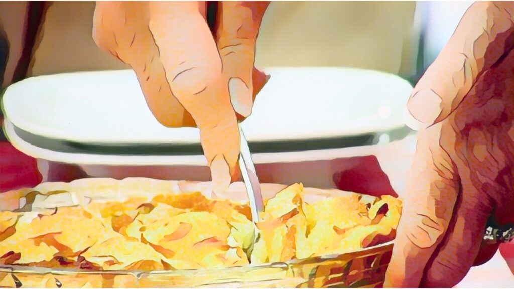 マーマレードを使ったプディング