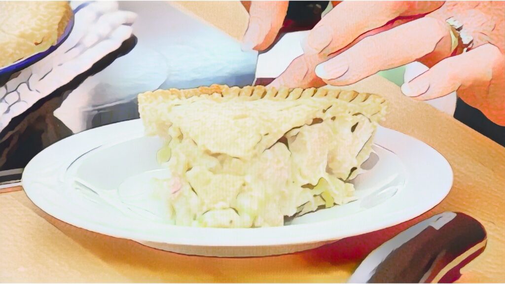 鶏肉・ハム・ニラネギ・タラゴンのパイ