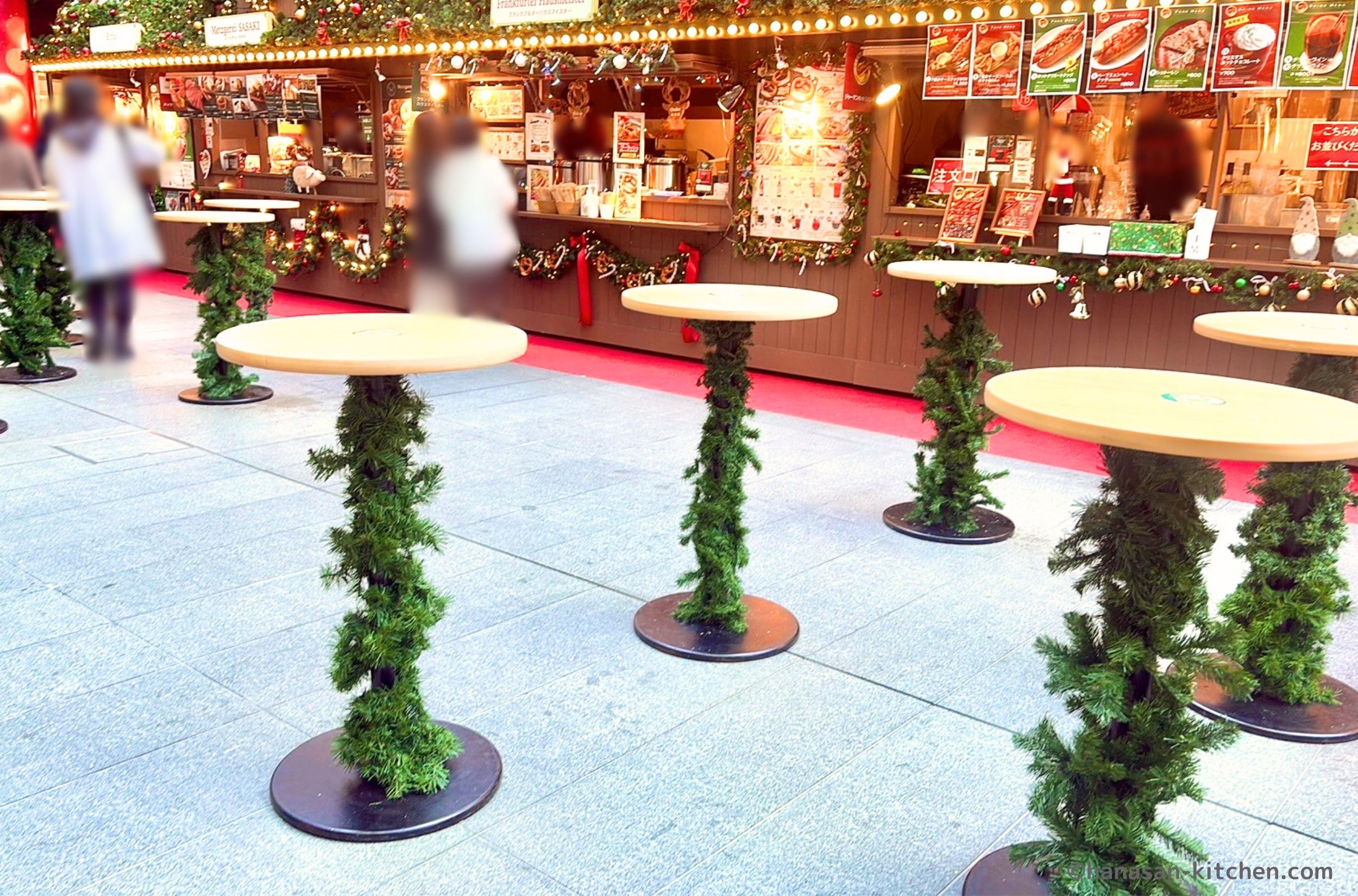 会場内のテーブル