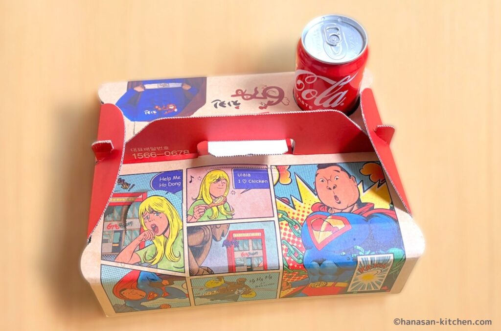 カンホドンチキンのテイクアウトボックス