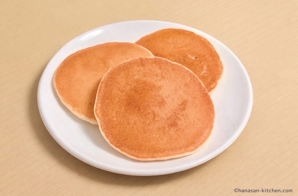 焼き上がったパンケーキ