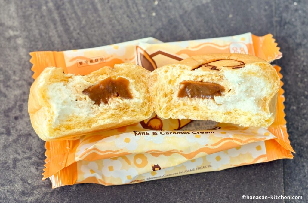 くりーむパン(イーブイ)の断面