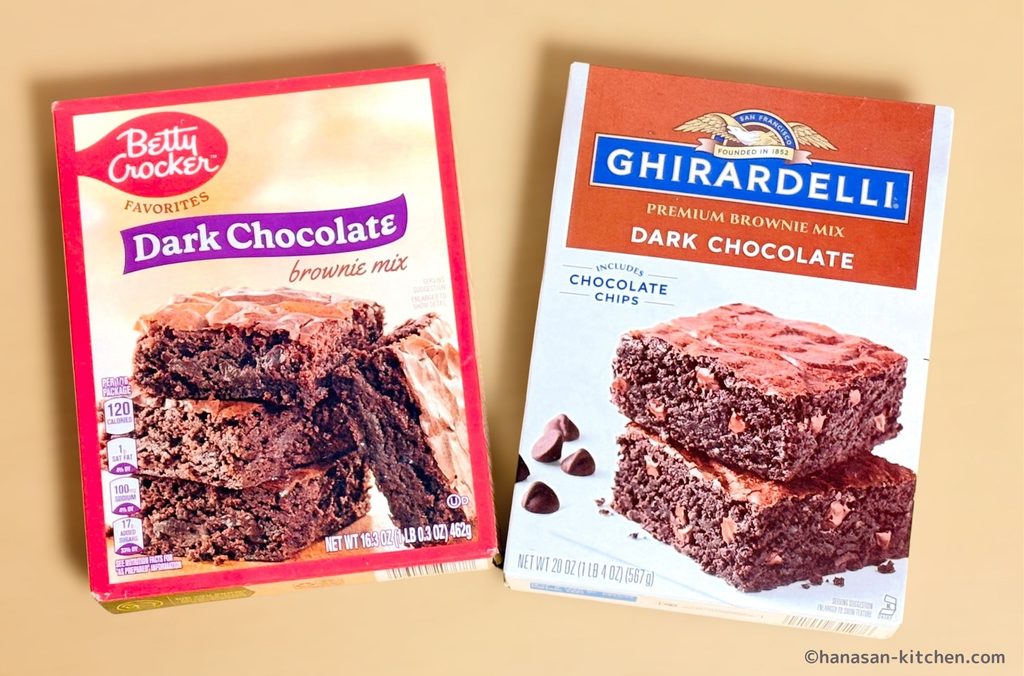 ベティクロッカーとギラデリのブラウニーミックスのパッケージ
