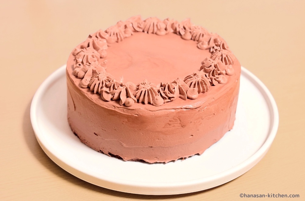 完成したケーキ